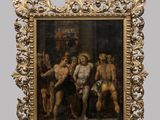 une image représentant un tableau où l'on voit un groupe d'hommes dans une pièce