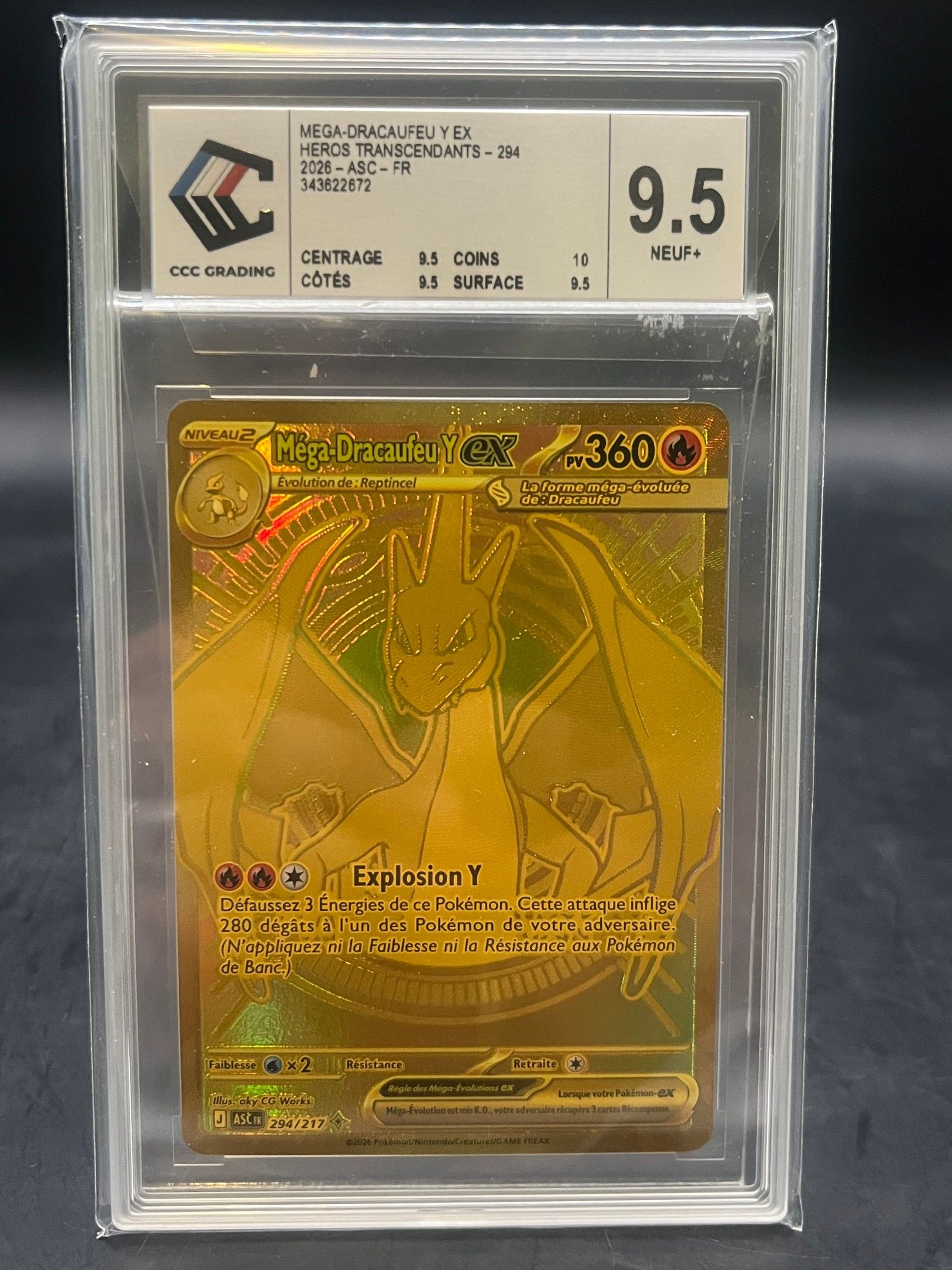 Méga Dracaufeu gold Y