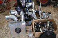 1 lot de tuyaux de poêles à granules, et fumisterie