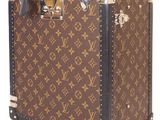louis vuitton monograme trunk with leather trims