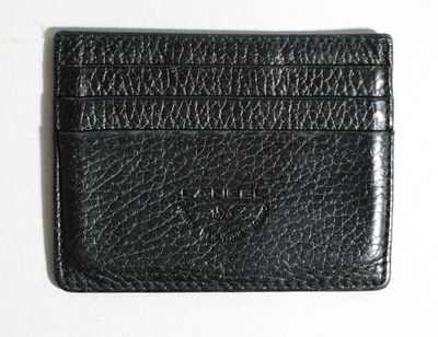 LANCEL porte carte en cuir noir