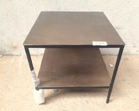 Table basse carrée en métal , double plateau couleur doré, p… (photo 2)