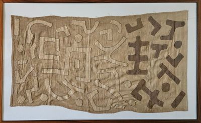 l'image d'un morceau de tissu sur lequel est dessiné un motif