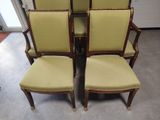 four chairs with yellow upholstered upholstered upholstered upholstered upholstered upholstered upholstered upholstered