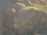 une image représentant un tableau où l'on voit un homme et une femme assis sur un rocher