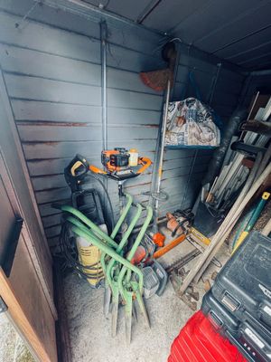an image of a garage with tools in it