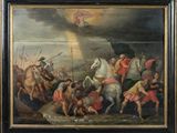une image représentant un tableau représentant un homme à cheval