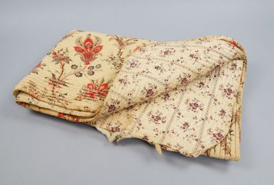 Boutis ou dessus de lit. 170 x 145 cm environ