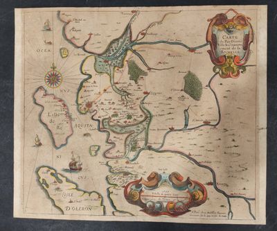 une vieille carte de l'Angleterre traversée par une rivière en son centre