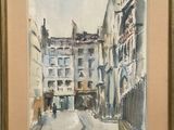 an image of a painting of a street scene in a city