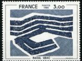 un timbre sur lequel figure une vague
