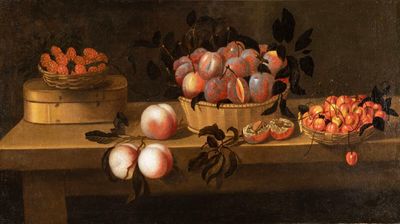 Louyse MOILLON (c.1610-1696), "Nature morte de fruits, framb…
