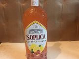 a bottle of liquor that is sitting on a table
