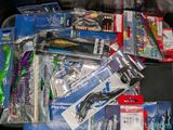 a lot of toothbrushes, toothpaste, toothpaste, toothpaste, toothpaste, toothpaste, toothpaste