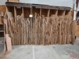 a lot of cardboards stacked on top of each other in a warehouse