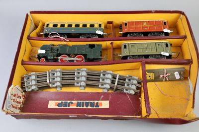 JEP « O » : Rame électrique avec loco-tender 120 verte - voi… - Photo 1