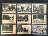 several old black and white photographs of baseball players in uniform