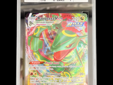 the pokemon card is in a clear plastic case