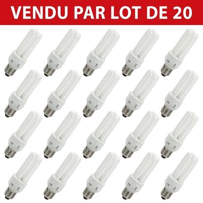 lot de 20 ampoules de 20 watts