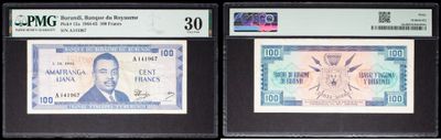 deux billets de banque sur lesquels figure, d'un côté, le portrait d'un homme et, de l'autre, celui d'une femme