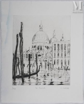 COMBE Camille (1911-2005) La Salute (Venise)