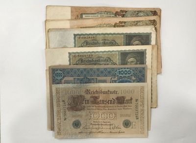 Lot de billets anciens Allemagne, Russie. - Photo 1