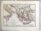 une vieille carte de l'Empire romain datant du milieu du XIXe siècle