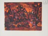 an image of a painting of a group of people in a forest