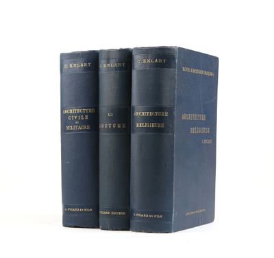 ENLART, (Camille). Manuel d'archéologie française depuis les…