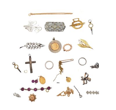 many different types of jewelry on a white background