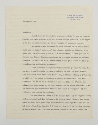 an old letter from a man who is writing on a piece of paper