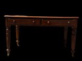 an image of a wooden desk with two drawers