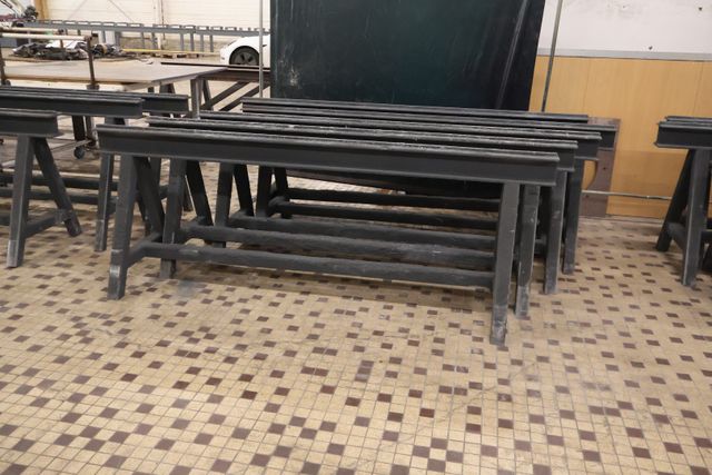 20 tréteaux métalliques de fabrication artisanale