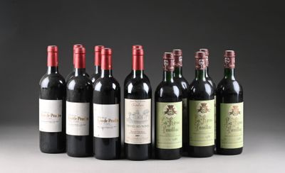 plusieurs bouteilles de vin sont alignées dans une rangée