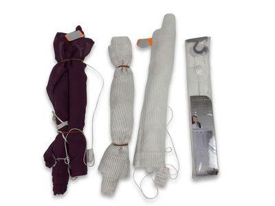 three items that are sitting on a white surface