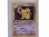 a close up of a pokemon card on a white background