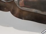 a close up of a metal object on a table