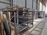 a metal rack with many different types of steel