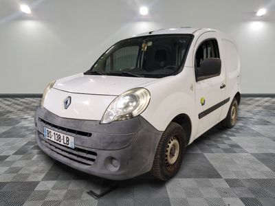 a picture of a white van parked in a room