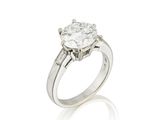 une bague en diamant à une seule pierre, par van cleef