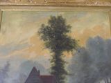a picture of a painting on the wall of a house