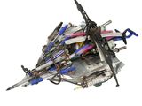 a pile of assorted items on top of each other