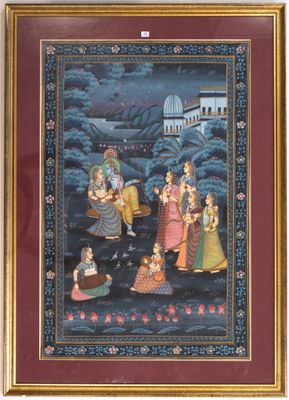 an image of a painting of a group of people in a landscape