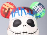 a close up of a toy with a skull on it ' s head