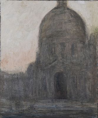 Hervé THIBAULT (né en 1944) Venise, La Salute Huile sur toil… - Photo 1