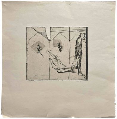 une image d'un dessin en noir et blanc d'un homme et d'une femme