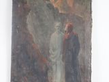 an image of a painting of a man and a woman in a cave