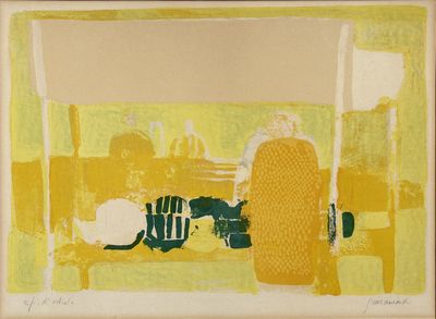 an image of a picture of a painting of a person laying on a bench