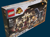 une boîte de Lego sur laquelle figure l'image d'un dinosaure