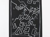 an image of a black and white drawing of a man holding a knife